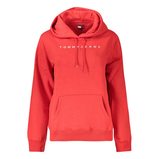 Червен дамски пуловер от органичен памук Tommy Hilfiger