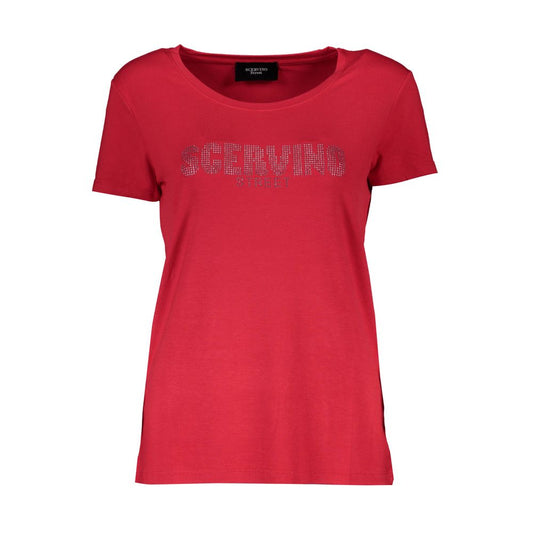 Дамска тениска Scervino Street Red Elastane