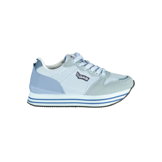 Gas Hellblauer Polyester-Sneaker