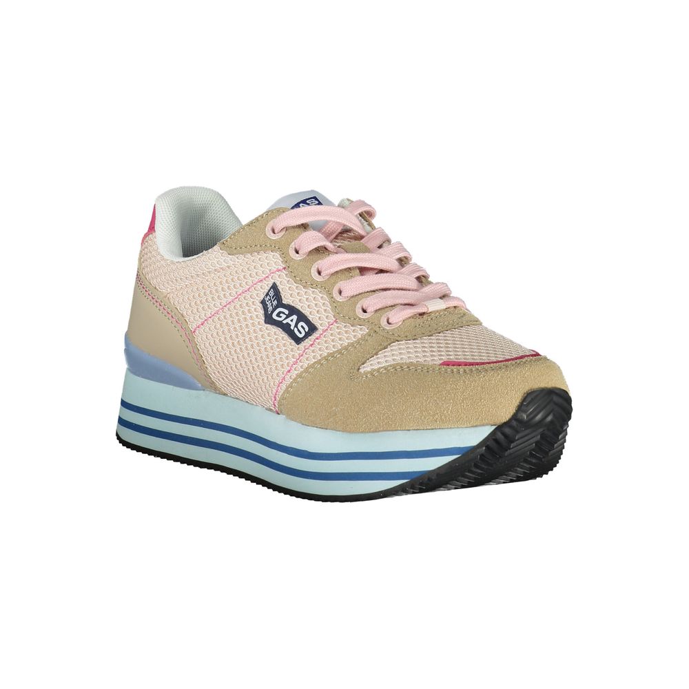 Sneaker aus Polyester in Gasrosa