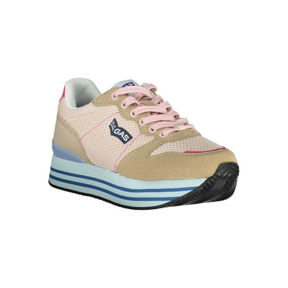 Sneaker aus Polyester in Gasrosa