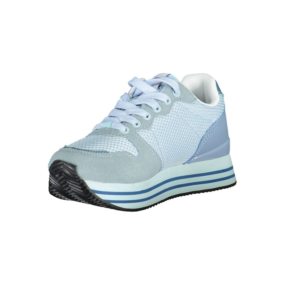 Gas Hellblauer Polyester-Sneaker