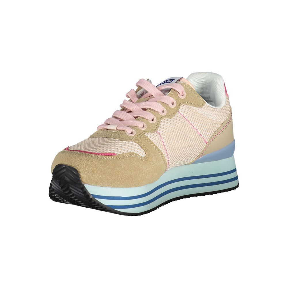 Sneaker aus Polyester in Gasrosa