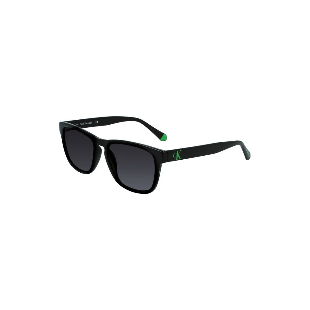 Calvin Klein Black Plastic Men Sunglass