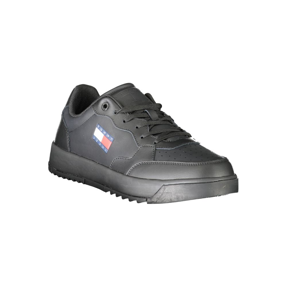 Черни полиетиленови мъжки кецове Tommy Hilfiger