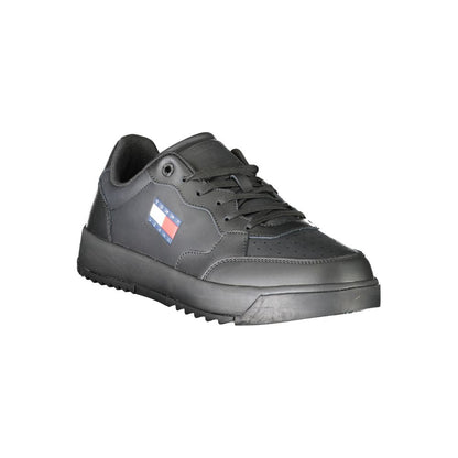 Черни полиетиленови мъжки кецове Tommy Hilfiger