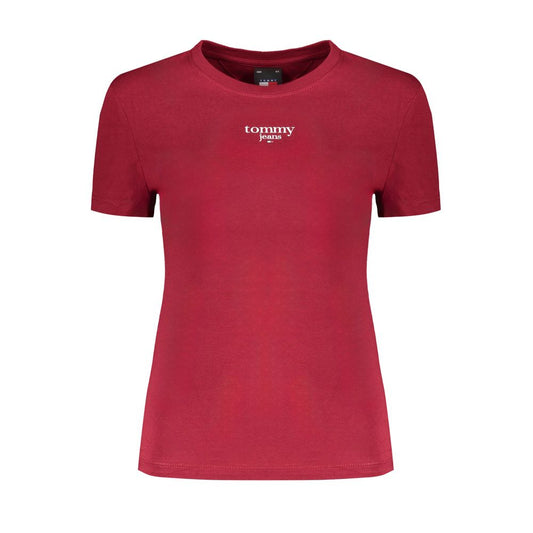 Червени памучни горнища и тениска Tommy Hilfiger