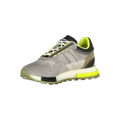 Blauer Grauer Polyester-Sneaker