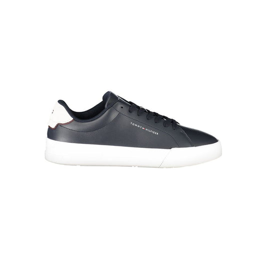 Сини кожени мъжки маратонки Tommy Hilfiger