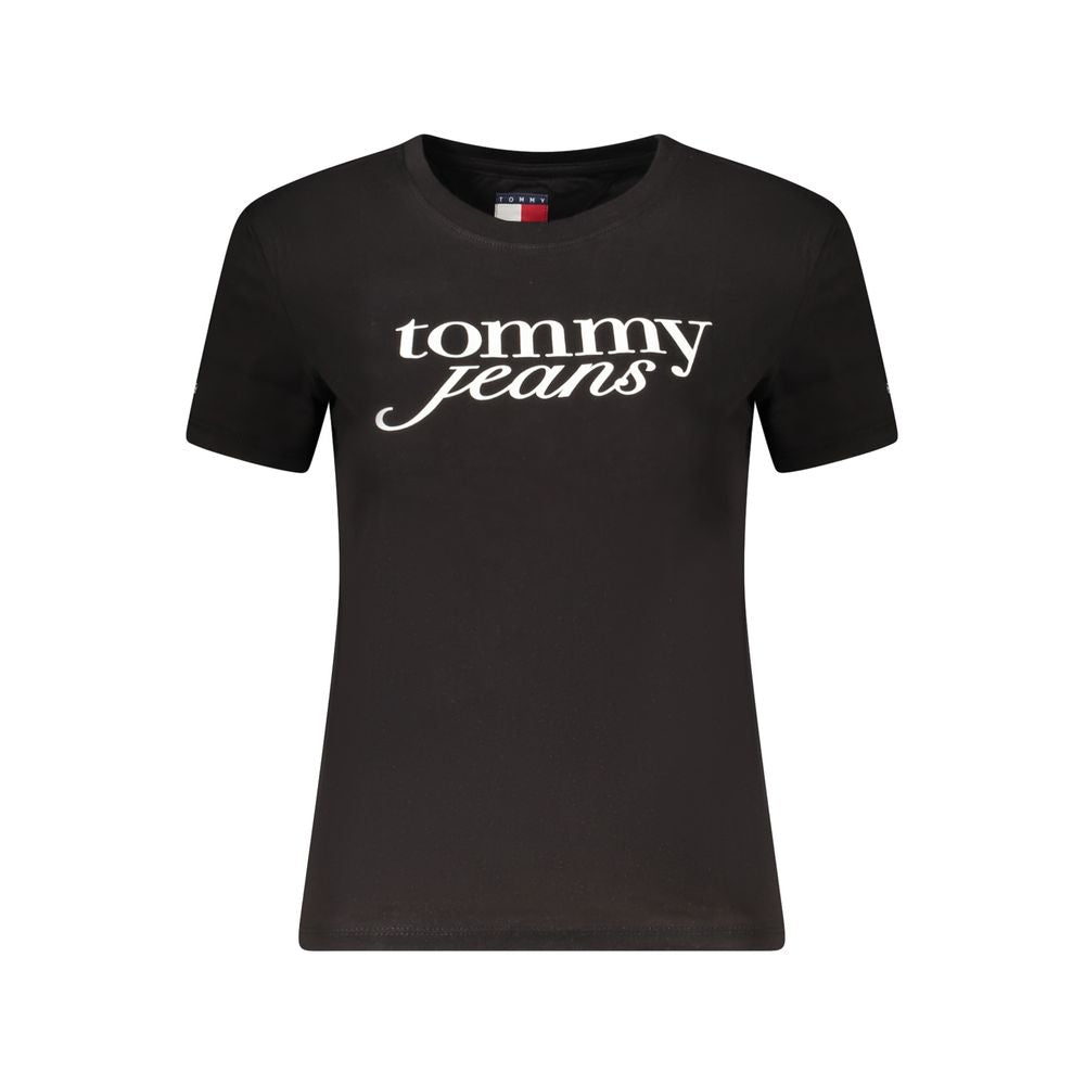Черни памучни горнища и тениска Tommy Hilfiger
