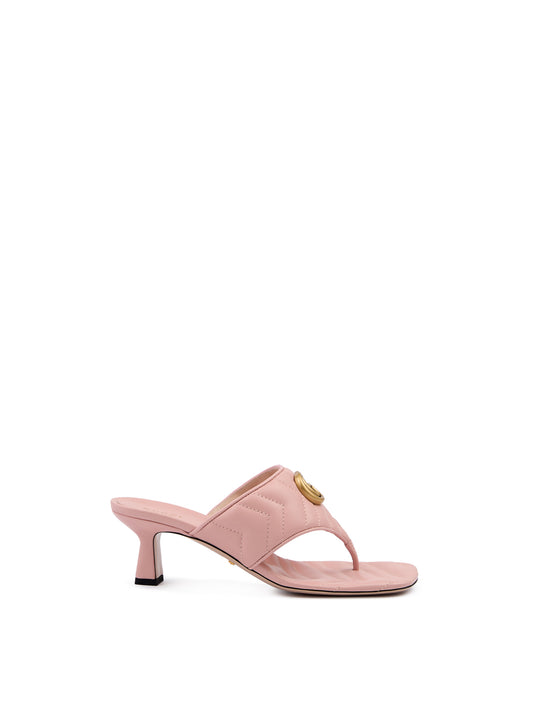 Кожени сандали Gucci Mystic Pink Nappa Charlotte