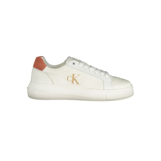 Calvin Klein – Weißer Polyester-Sneaker