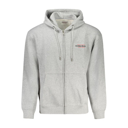 Сив памучен пуловер Guess Jeans