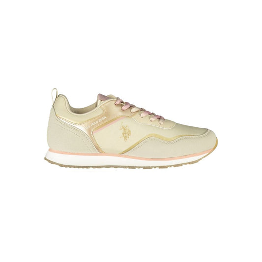 US POLO ASSN. Beigefarbener Sneaker aus Polyester