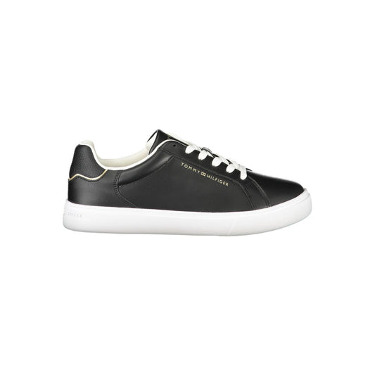 Tommy Hilfiger – Schwarze Polyester-Sneaker