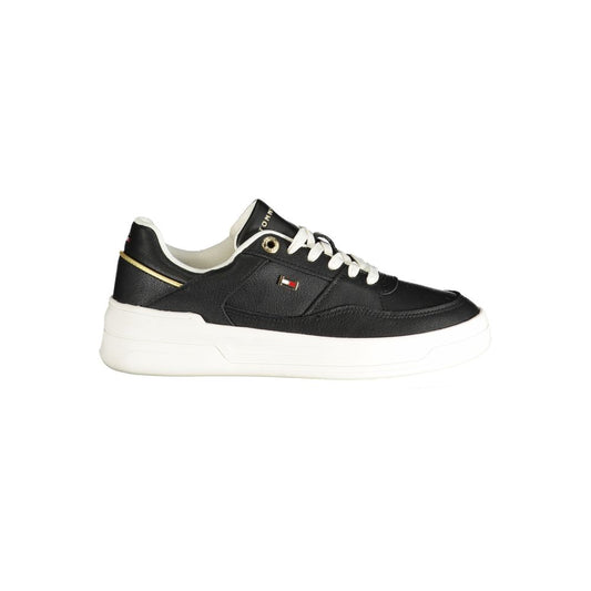 Tommy Hilfiger – Schwarze Polyester-Sneaker