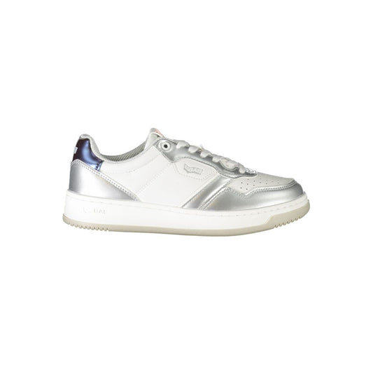 Sneaker aus Polyester in Gasweiß