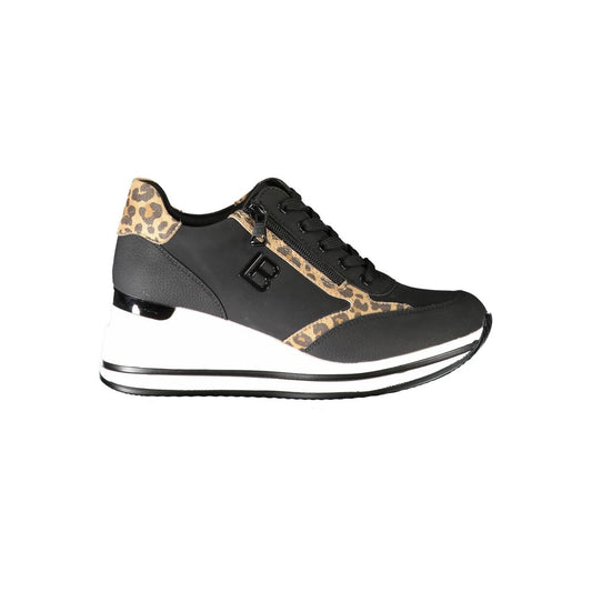Laura Biagiotti – Schwarzer Polyester-Sneaker