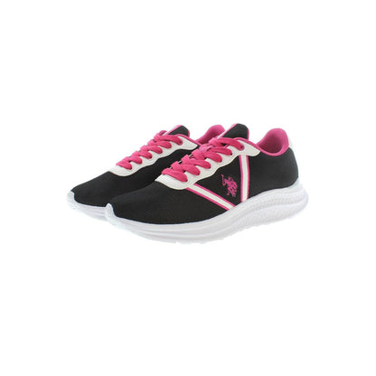 US POLO ASSN. Schwarze Polyester-Sneaker für Damen
