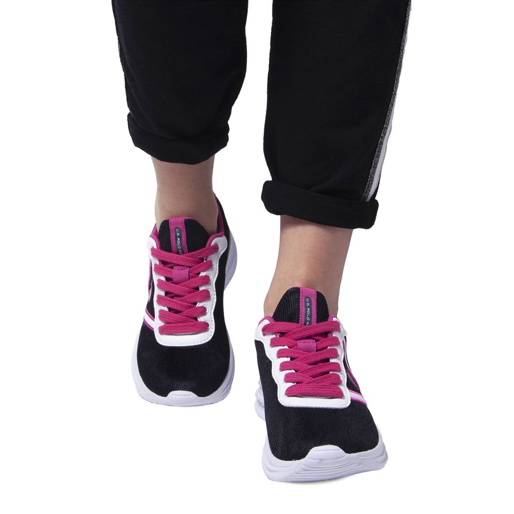 US POLO ASSN. Schwarze Polyester-Sneaker für Damen