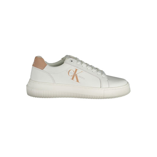 Calvin Klein – Weißer Polyester-Sneaker