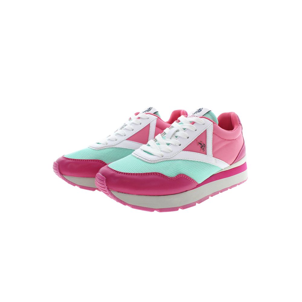 US POLO ASSN. Rosa Polyester Damen Sneaker