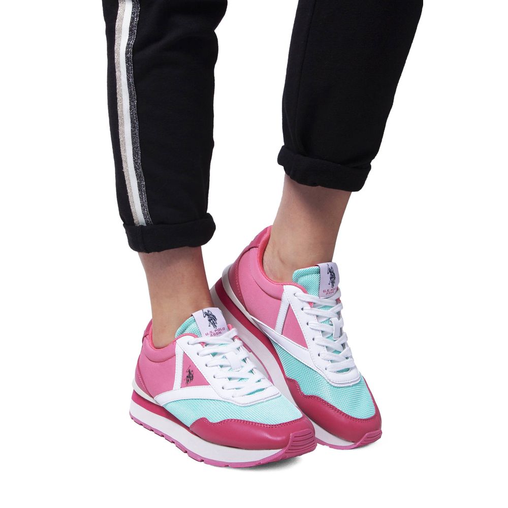 US POLO ASSN. Rosa Polyester Damen Sneaker