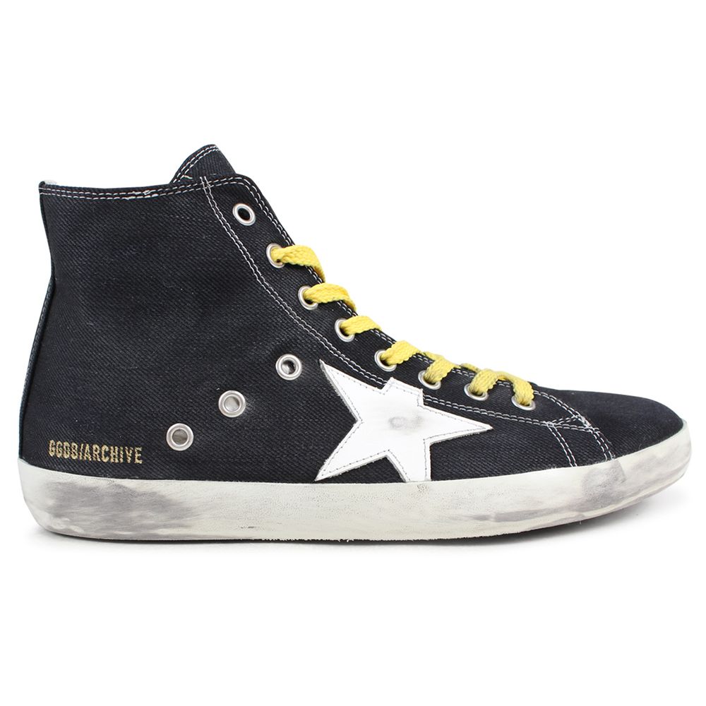 Черни платнени маратонки Golden Goose