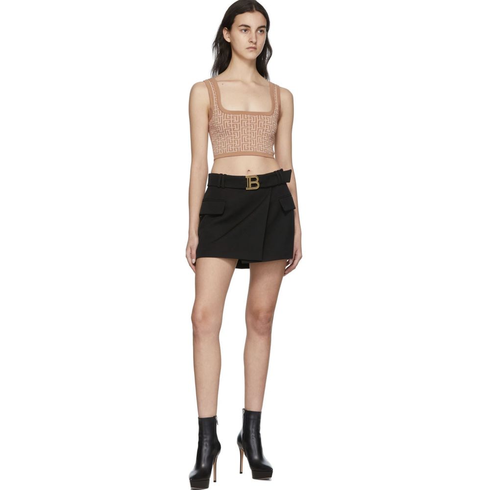Balmain Beige Wool Tops & T-Shirt