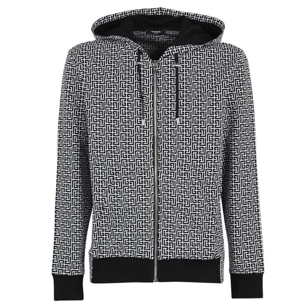 Balmain Black Cotton Sweater