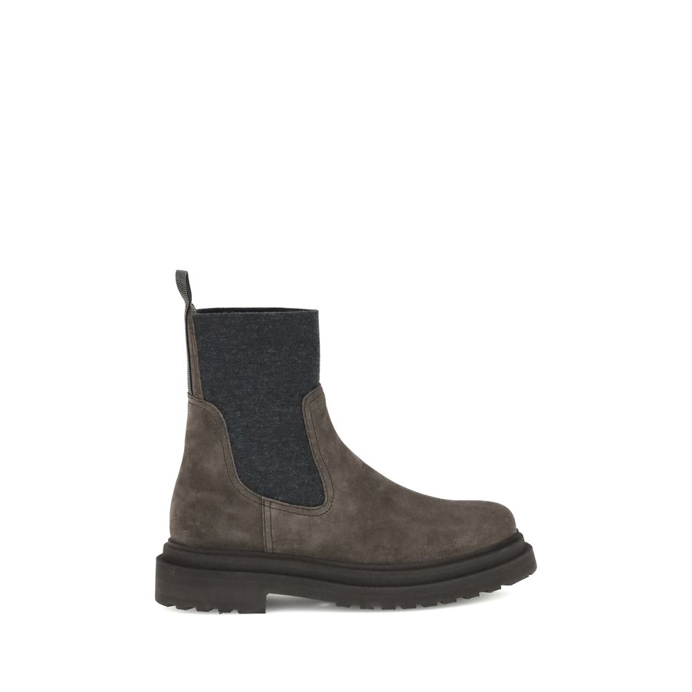 Велурени ботуши Brunello Cucinelli