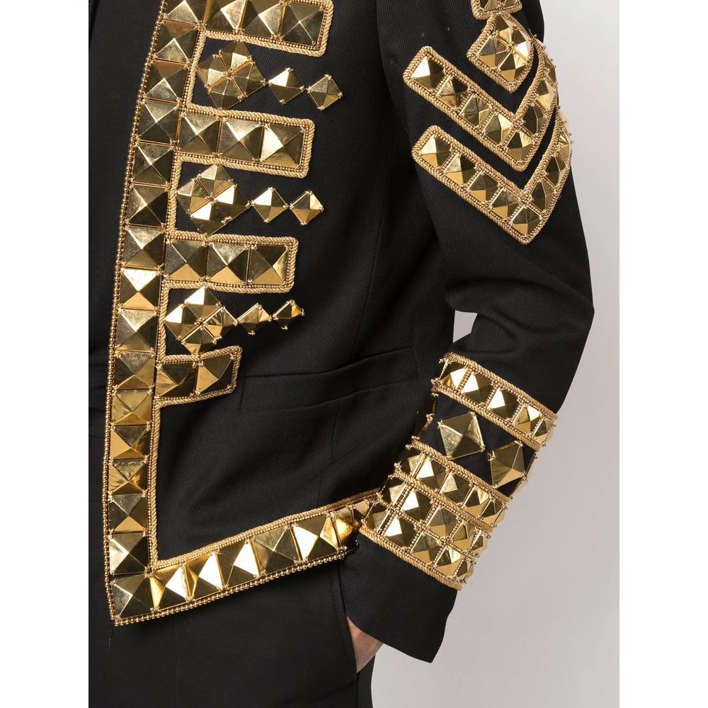 Balmain Black Haircalf Jacket