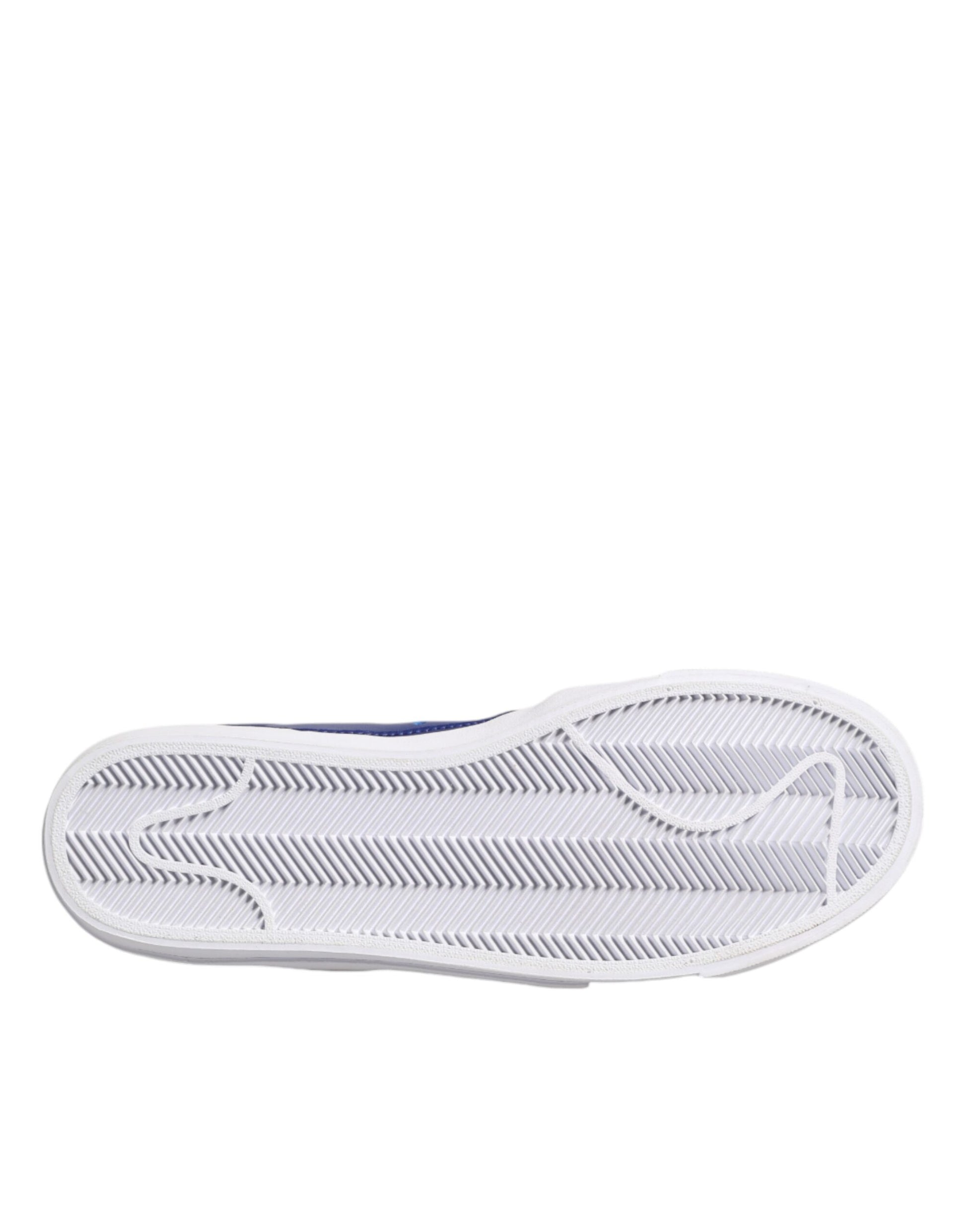 Обувки Nike White Blue Lace Up Low Top Drop Type PRM
