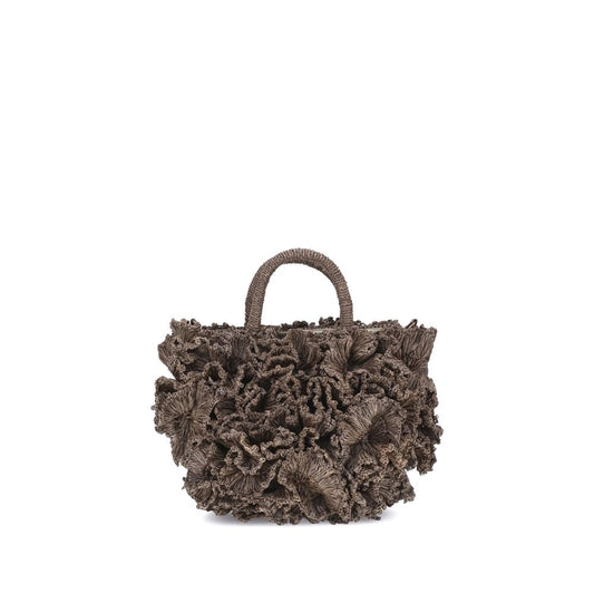 Ibeliv Coral raffia Handbag