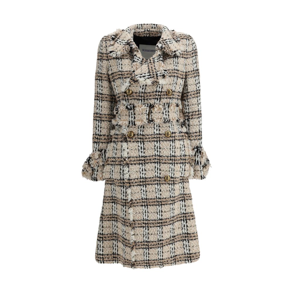 Палто с букле Burberry Check