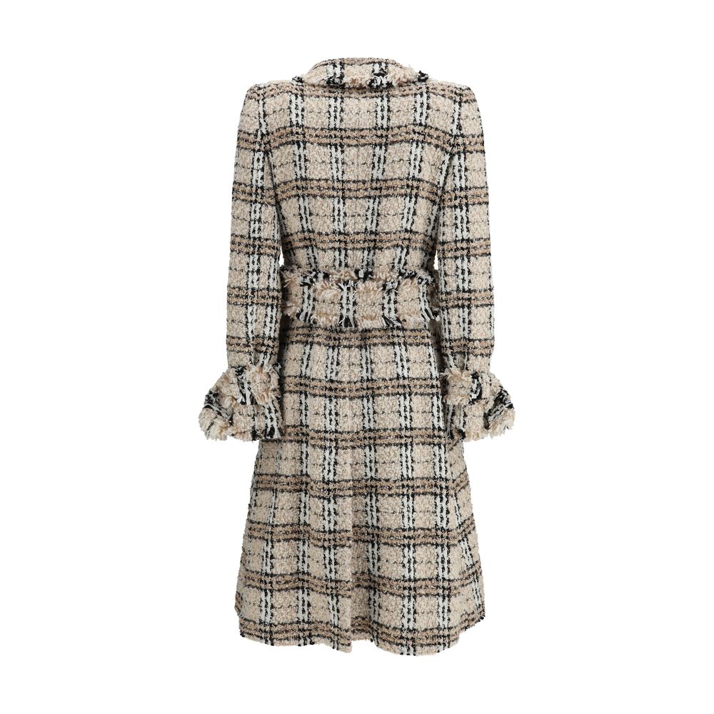 Палто с букле Burberry Check