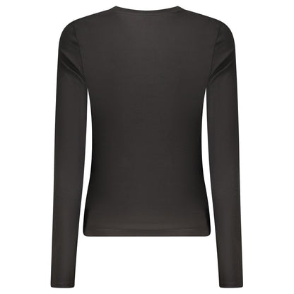 Guess Jeans Black Cotton Tops & T-Shirt