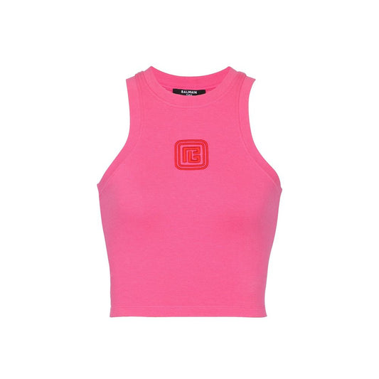 Balmain Cropped Tank Top