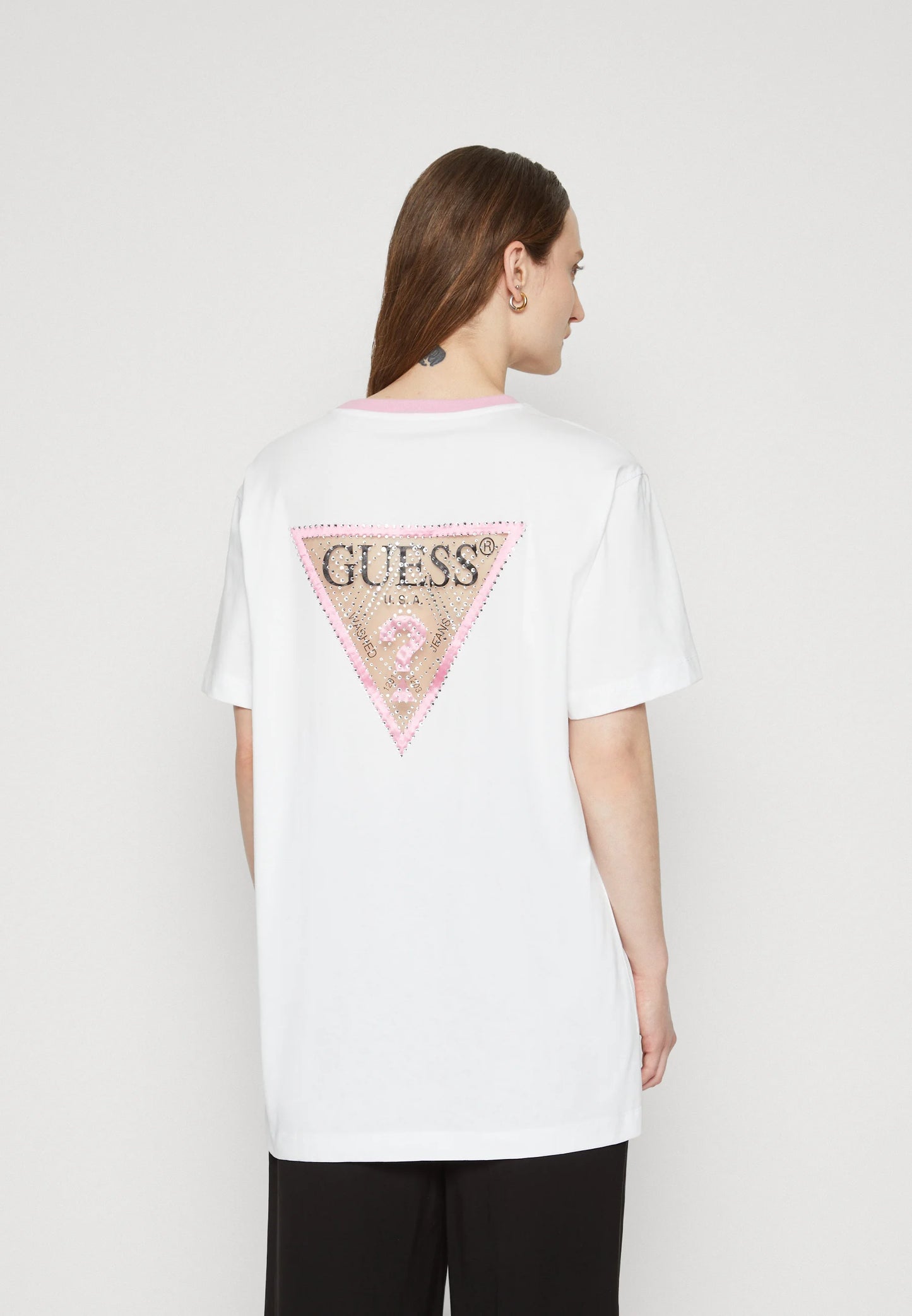 Guess Jeans White Cotton Women Top