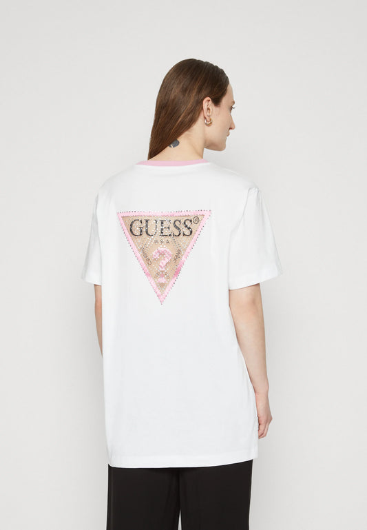 Guess Jeans White Cotton Women Top