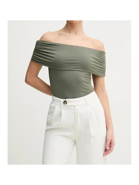 Guess Jeans Green Modal Tops & T-Shirt